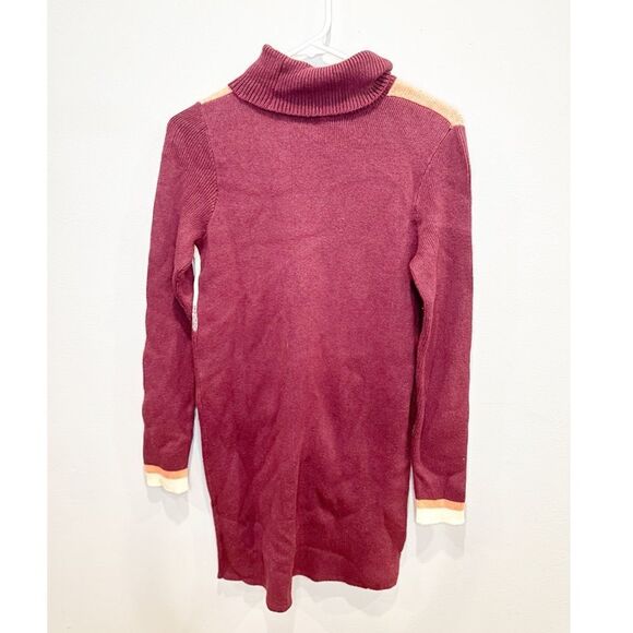 Free people winter break turtleneck color block sweater dress - Picture 3 of 5